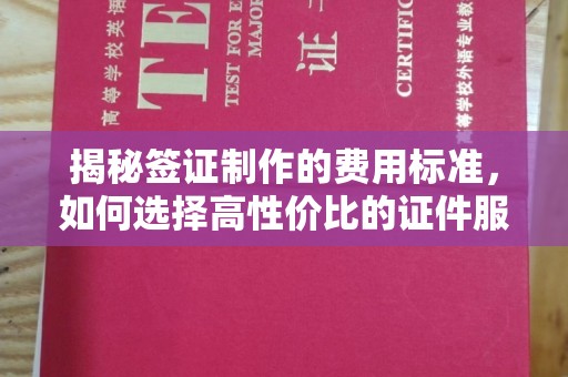焦作揭秘签证制作的费用标准，如何选择高性价比的证件服务